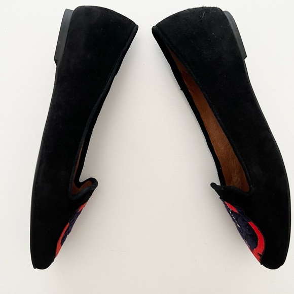 Rebecca Minkoff Astro Too Scorpio Black Suede Flat Loafer Shoes - Picture 5 of 10